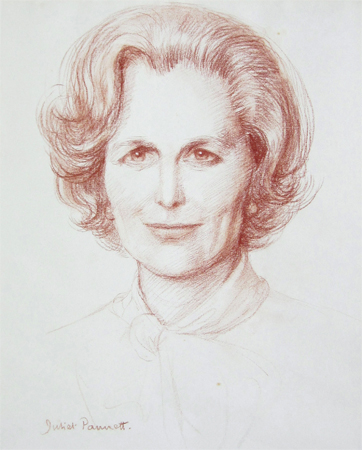 Juliet Pannett: Portrait of Margaret Thatcher