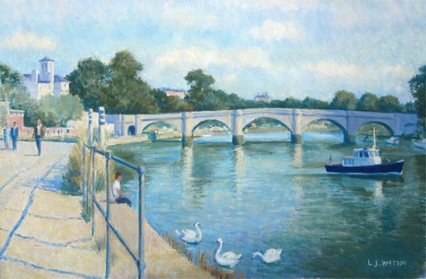Leslie Joseph Watson: River Thames at Richmond
