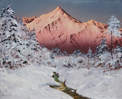 Hans Smatlak Barma: Alpine Sunset