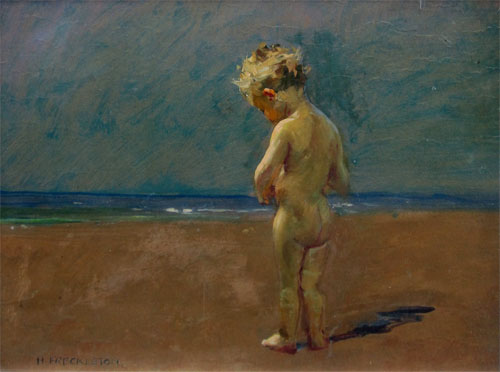 Harry Freckleton: Little Boy on a Beach