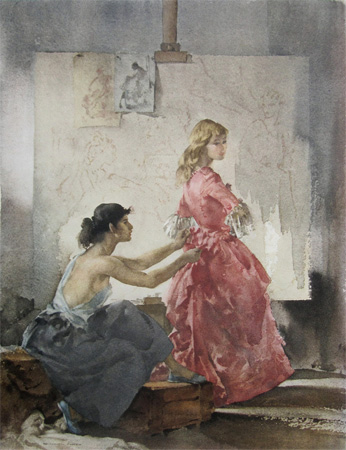Sir William Russell Flint: Two Models